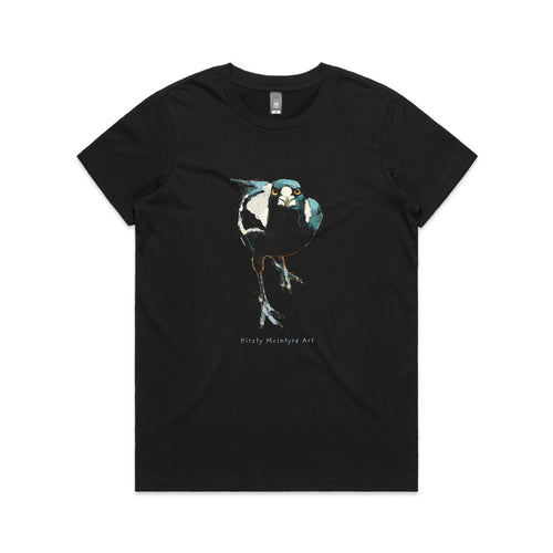 Magnificent Magpie Tee by Lonely Kids Club. All clothing from our T-shirts to our shorts and hoodies are ethically made, and printed packed and shipped from Sydney.