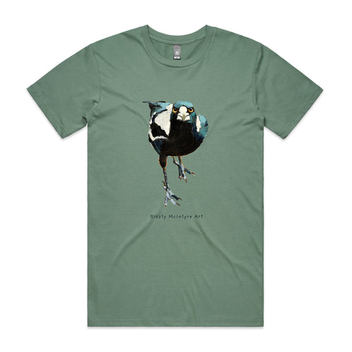Magnificent Magpie Tee by Lonely Kids Club. All clothing from our T-shirts to our shorts and hoodies are ethically made, and printed packed and shipped from Sydney.