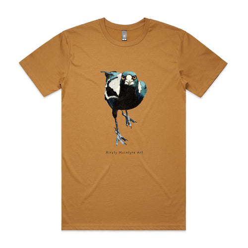 Magnificent Magpie Tee by Lonely Kids Club. All clothing from our T-shirts to our shorts and hoodies are ethically made, and printed packed and shipped from Sydney.