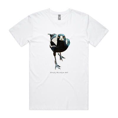 Magnificent Magpie Tee by Lonely Kids Club. All clothing from our T-shirts to our shorts and hoodies are ethically made, and printed packed and shipped from Sydney.