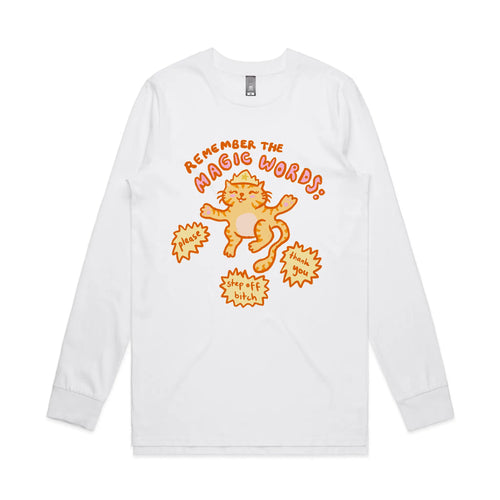 Magic Words Tee by Lonely Kids Club. All clothing from our T-shirts to our shorts and hoodies are ethically made, and printed packed and shipped from Sydney.