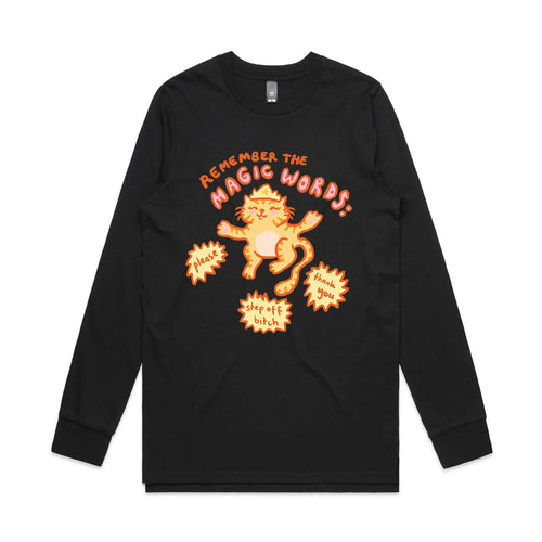 Magic Words Tee by Lonely Kids Club. All clothing from our T-shirts to our shorts and hoodies are ethically made, and printed packed and shipped from Sydney.