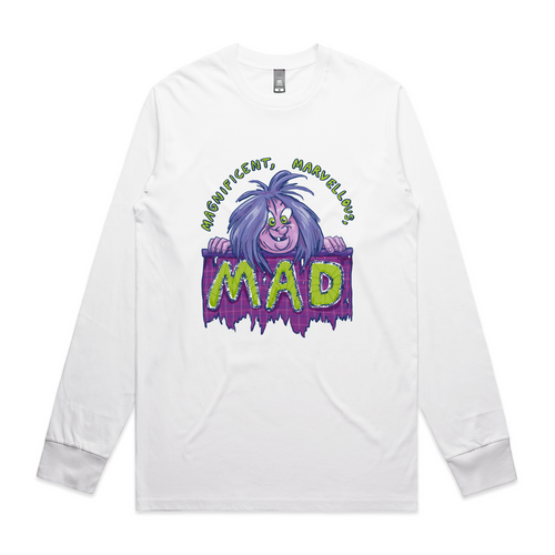 Magnificent, Marvellous, Mad Tee by Lonely Kids Club. All clothing from our T-shirts to our shorts and hoodies are ethically made, and printed packed and shipped from Sydney.