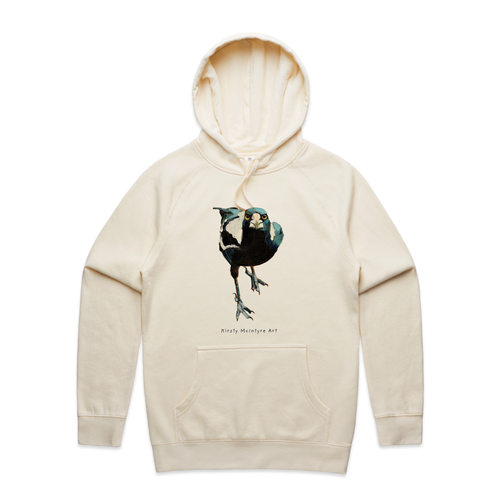 Magnificent Magpie Hoodie by Lonely Kids Club. All clothing from our T-shirts to our shorts and hoodies are ethically made, and printed packed and shipped from Sydney.