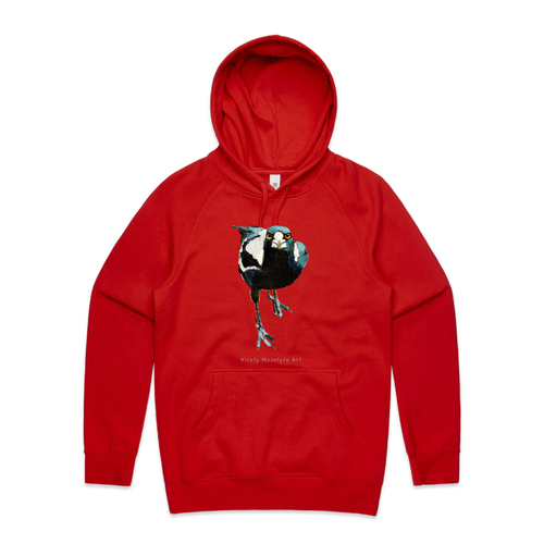 Magnificent Magpie Hoodie by Lonely Kids Club. All clothing from our T-shirts to our shorts and hoodies are ethically made, and printed packed and shipped from Sydney.