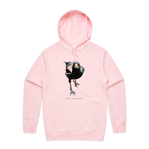 Magnificent Magpie Hoodie by Lonely Kids Club. All clothing from our T-shirts to our shorts and hoodies are ethically made, and printed packed and shipped from Sydney.