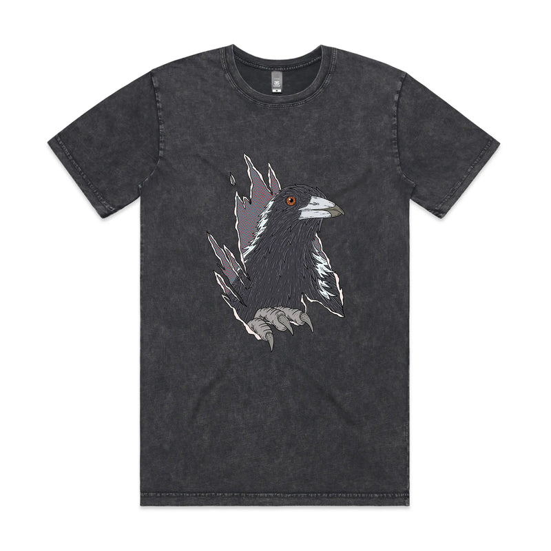Magpie Attack Tee — funny Australian t-shirt from Lonely Kids Club