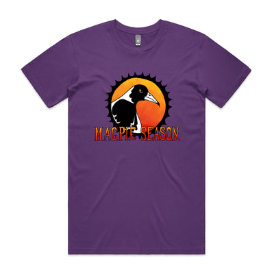 Magpie Season Tee by Lonely Kids Club. All clothing from our T-shirts to our shorts and hoodies are ethically made, and printed packed and shipped from Sydney.