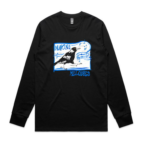 Making Melodies Tee by Lonely Kids Club. All clothing from our T-shirts to our shorts and hoodies are ethically made, and printed packed and shipped from Sydney.