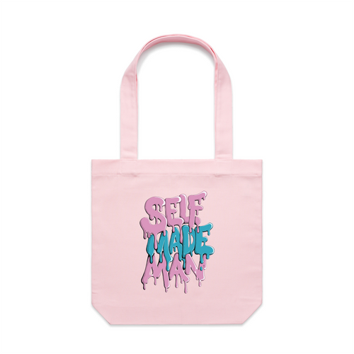 Self Made Man Tote by Lonely Kids Club. All clothing from our T-shirts to our shorts and hoodies are ethically made, and printed packed and shipped from Sydney.