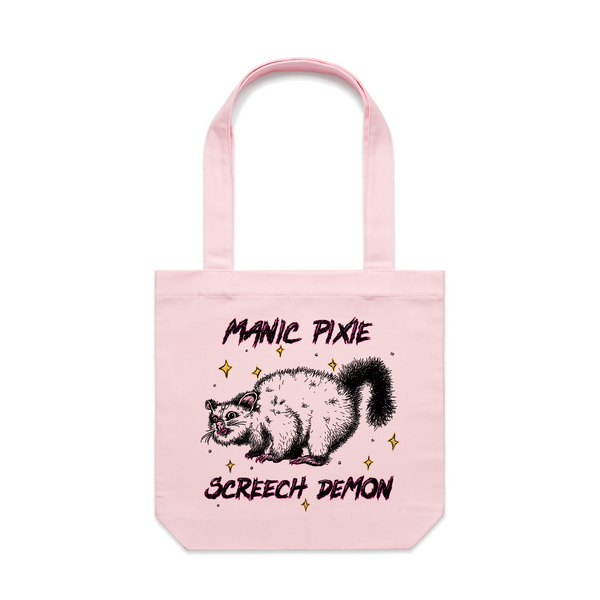 Manic Pixie Screech Demon Tote