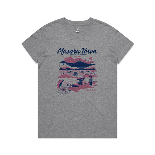 Masara Town Tee by Lonely Kids Club. All clothing from our T-shirts to our shorts and hoodies are ethically made, and printed packed and shipped from Sydney.