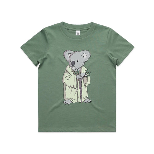 Master Koala Kids Tee by Lonely Kids Club. All clothing from our T-shirts to our shorts and hoodies are ethically made, and printed packed and shipped from Sydney.