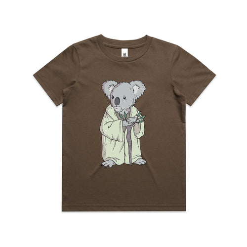 Master Koala Kids Tee by Lonely Kids Club. All clothing from our T-shirts to our shorts and hoodies are ethically made, and printed packed and shipped from Sydney.