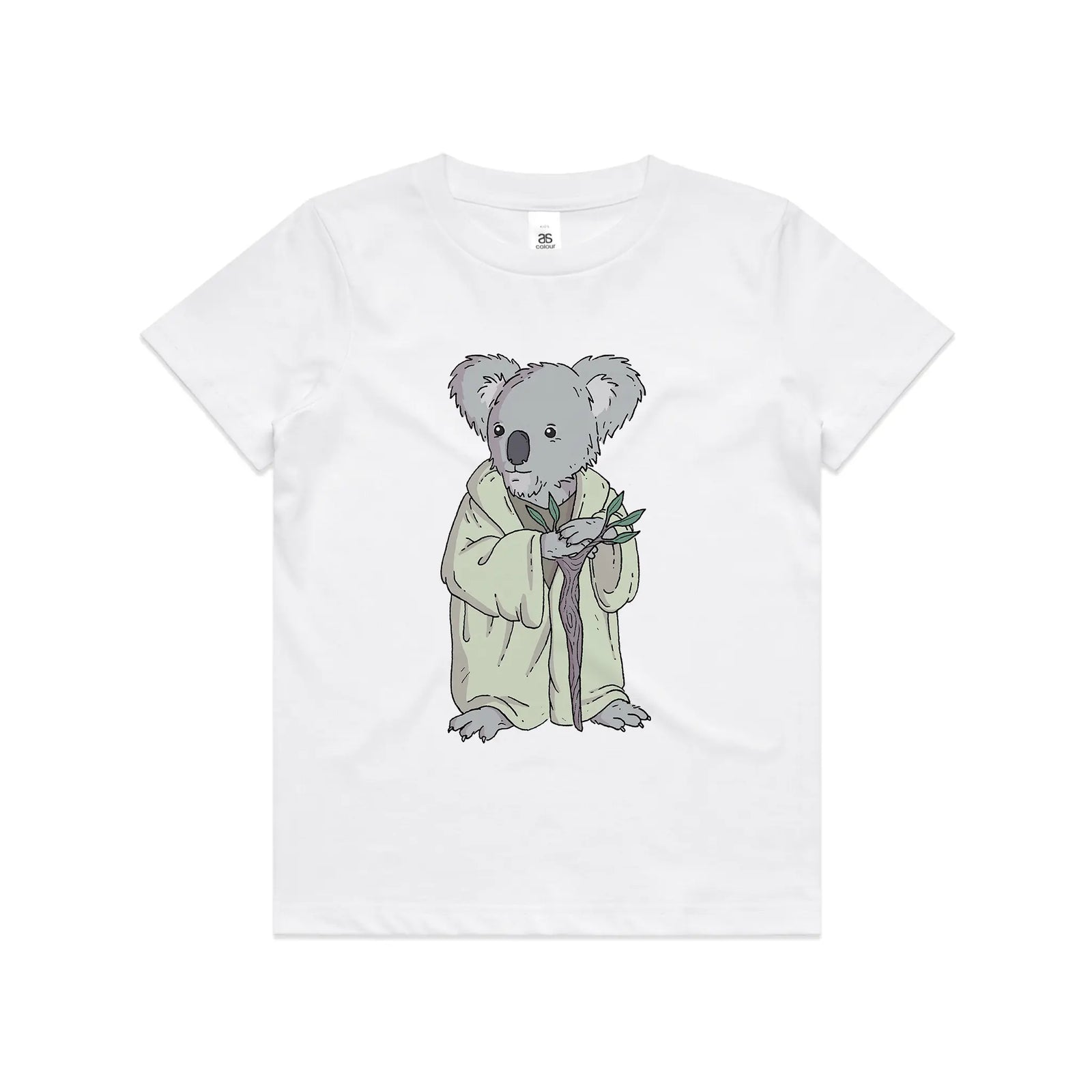 Master Koala Kids Tee by Lonely Kids Club. All clothing from our T-shirts to our shorts and hoodies are ethically made, and printed packed and shipped from Sydney.