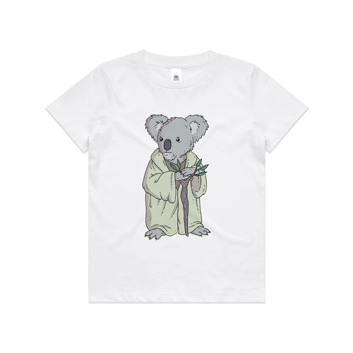 Master Koala Kids Tee by Lonely Kids Club. All clothing from our T-shirts to our shorts and hoodies are ethically made, and printed packed and shipped from Sydney.