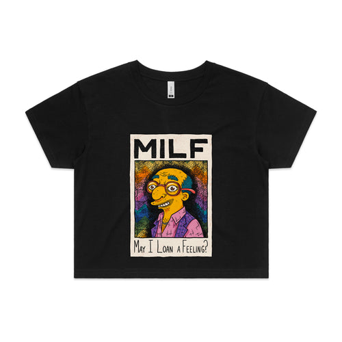 May I Loan A Feeling? Tee by Lonely Kids Club. All clothing from our T-shirts to our shorts and hoodies are ethically made, and printed packed and shipped from Sydney.