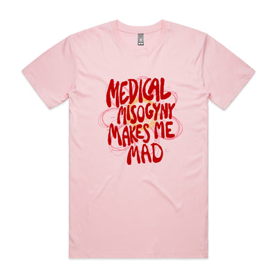 Medical Misogyny Tee by Lonely Kids Club. All clothing from our T-shirts to our shorts and hoodies are ethically made, and printed packed and shipped from Sydney.