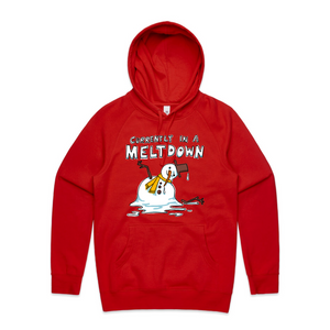 Meltdown Hoodie by Lonely Kids Club. All clothing from our T-shirts to our shorts and hoodies are ethically made, and printed packed and shipped from Sydney.