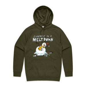 Meltdown Hoodie by Lonely Kids Club. All clothing from our T-shirts to our shorts and hoodies are ethically made, and printed packed and shipped from Sydney.