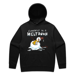 Meltdown Hoodie by Lonely Kids Club. All clothing from our T-shirts to our shorts and hoodies are ethically made, and printed packed and shipped from Sydney.