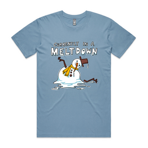 Meltdown Tee by Lonely Kids Club. All clothing from our T-shirts to our shorts and hoodies are ethically made, and printed packed and shipped from Sydney.