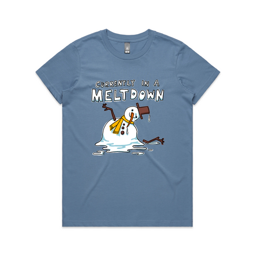 Meltdown Tee by Lonely Kids Club. All clothing from our T-shirts to our shorts and hoodies are ethically made, and printed packed and shipped from Sydney.