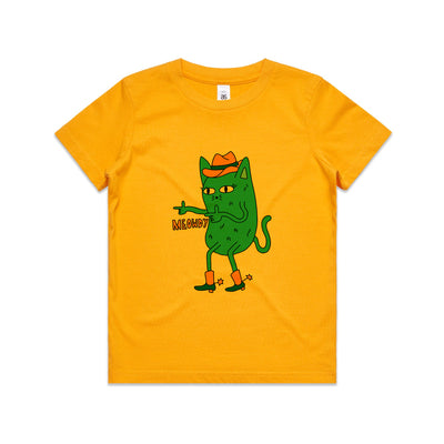 Meowdy Kids Tee by Lonely Kids Club. All clothing from our T-shirts to our shorts and hoodies are ethically made, and printed packed and shipped from Sydney.