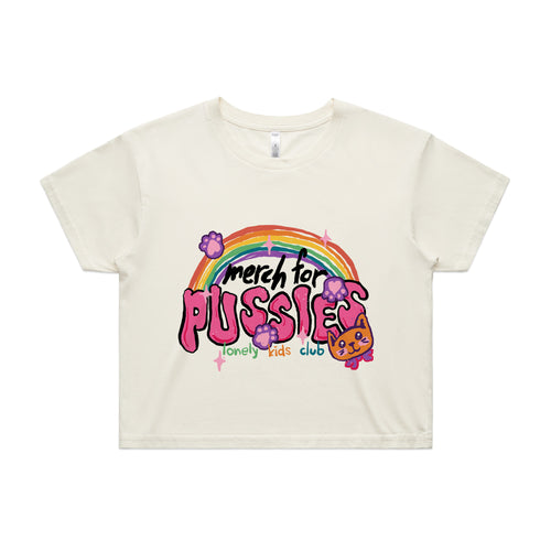 Merch For Pussies Tee by Lonely Kids Club. All clothing from our T-shirts to our shorts and hoodies are ethically made, and printed packed and shipped from Sydney.