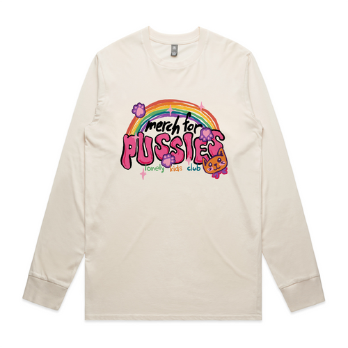 Merch For Pussies Tee by Lonely Kids Club. All clothing from our T-shirts to our shorts and hoodies are ethically made, and printed packed and shipped from Sydney.