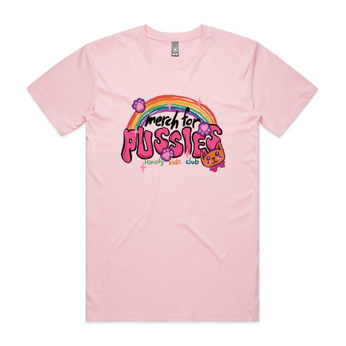 Merch For Pussies Tee by Lonely Kids Club. All clothing from our T-shirts to our shorts and hoodies are ethically made, and printed packed and shipped from Sydney.