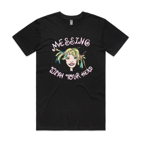 Messing With Your Head Tee by Lonely Kids Club. All clothing from our T-shirts to our shorts and hoodies are ethically made, and printed packed and shipped from Sydney.