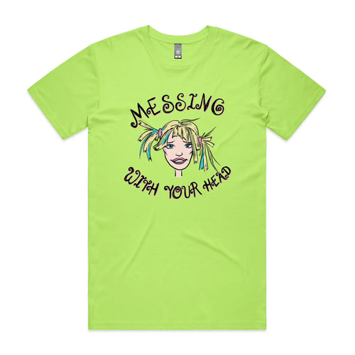 Messing With Your Head Tee by Lonely Kids Club. All clothing from our T-shirts to our shorts and hoodies are ethically made, and printed packed and shipped from Sydney.