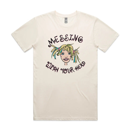 Messing With Your Head Tee by Lonely Kids Club. All clothing from our T-shirts to our shorts and hoodies are ethically made, and printed packed and shipped from Sydney.