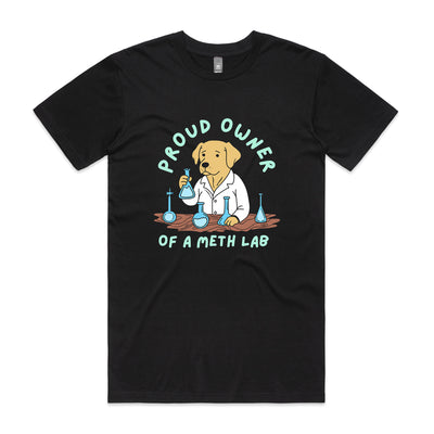 Meth Lab Tee by Lonely Kids Club. All clothing from our T-shirts to our shorts and hoodies are ethically made, and printed packed and shipped from Sydney.