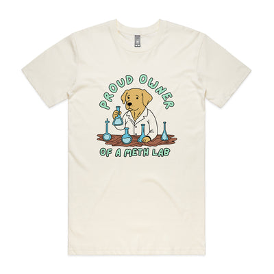 Meth Lab Tee by Lonely Kids Club. All clothing from our T-shirts to our shorts and hoodies are ethically made, and printed packed and shipped from Sydney.