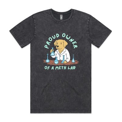 Meth Lab Tee by Lonely Kids Club. All clothing from our T-shirts to our shorts and hoodies are ethically made, and printed packed and shipped from Sydney.