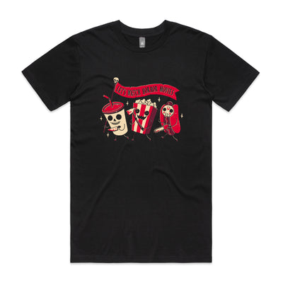 Midnight Movie Tee by Lonely Kids Club. All clothing from our T-shirts to our shorts and hoodies are ethically made, and printed packed and shipped from Sydney.