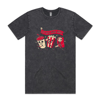 Midnight Movie Tee by Lonely Kids Club. All clothing from our T-shirts to our shorts and hoodies are ethically made, and printed packed and shipped from Sydney.