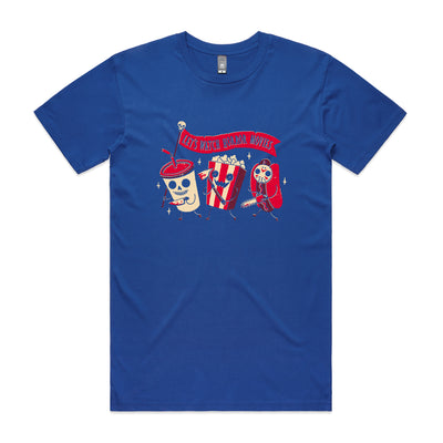 Midnight Movie Tee by Lonely Kids Club. All clothing from our T-shirts to our shorts and hoodies are ethically made, and printed packed and shipped from Sydney.