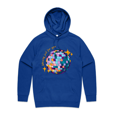 Mirrorball Hoodie by Lonely Kids Club. All clothing from our T-shirts to our shorts and hoodies are ethically made, and printed packed and shipped from Sydney.