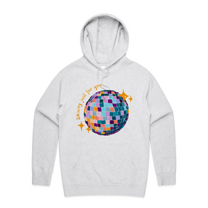 Mirrorball Hoodie by Lonely Kids Club. All clothing from our T-shirts to our shorts and hoodies are ethically made, and printed packed and shipped from Sydney.
