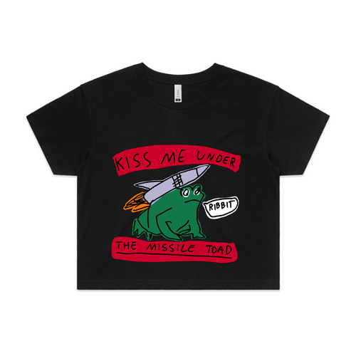 Missile Toad Tee by Lonely Kids Club. All clothing from our T-shirts to our shorts and hoodies are ethically made, and printed packed and shipped from Sydney.
