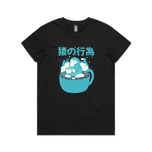 Monkey Coffee Tee by Lonely Kids Club. All clothing from our T-shirts to our shorts and hoodies are ethically made, and printed packed and shipped from Sydney.
