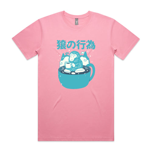 Monkey Coffee Tee by Lonely Kids Club. All clothing from our T-shirts to our shorts and hoodies are ethically made, and printed packed and shipped from Sydney.