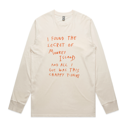 Monkey Island Tee by Lonely Kids Club. All clothing from our T-shirts to our shorts and hoodies are ethically made, and printed packed and shipped from Sydney.