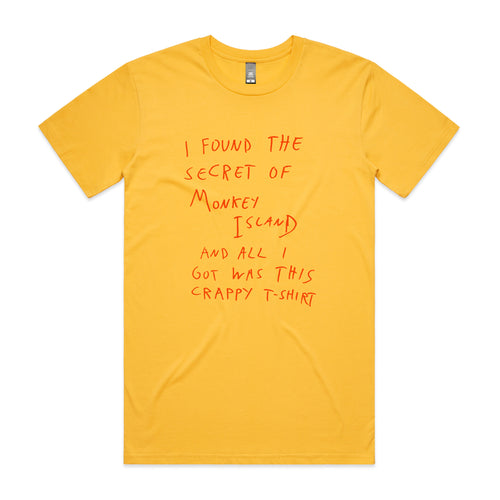 Monkey Island Tee by Lonely Kids Club. All clothing from our T-shirts to our shorts and hoodies are ethically made, and printed packed and shipped from Sydney.