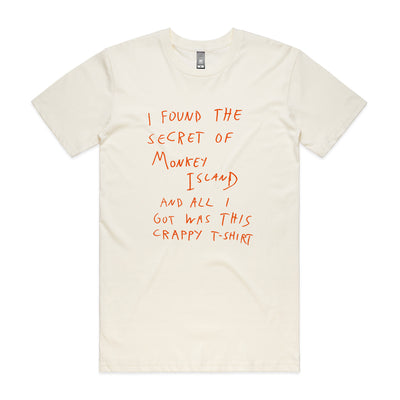 Monkey Island Tee by Lonely Kids Club. All clothing from our T-shirts to our shorts and hoodies are ethically made, and printed packed and shipped from Sydney.