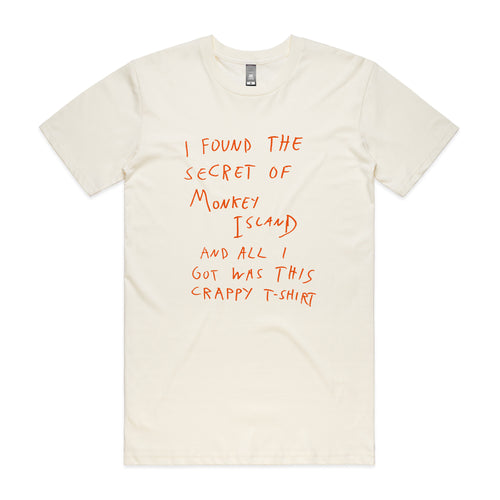 Monkey Island Tee by Lonely Kids Club. All clothing from our T-shirts to our shorts and hoodies are ethically made, and printed packed and shipped from Sydney.