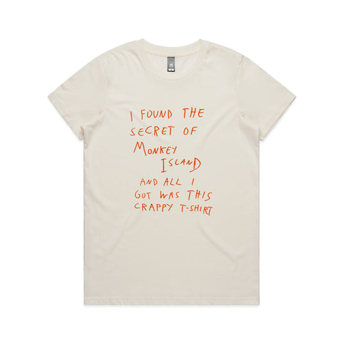 Monkey Island Tee by Lonely Kids Club. All clothing from our T-shirts to our shorts and hoodies are ethically made, and printed packed and shipped from Sydney.